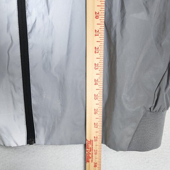 Imperial Motion Jacket Womens Small Silver Gray Camber Reflective Hooded Zip Up - Picture 9 of 16